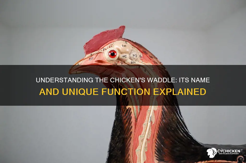 what is the waddle on a chicken called