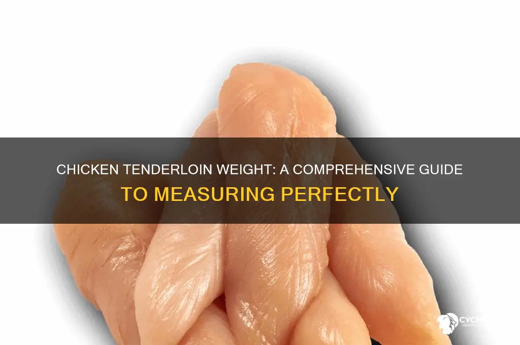 what is the weight of a chicken tenderloin