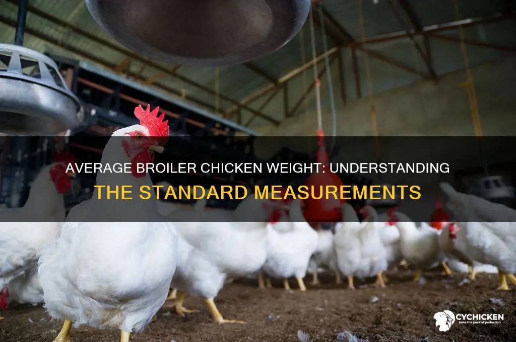 what is the weight of average broiler chicken