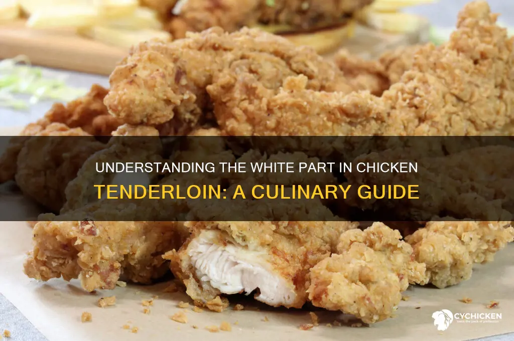 what is the white part in chicken tenderloin