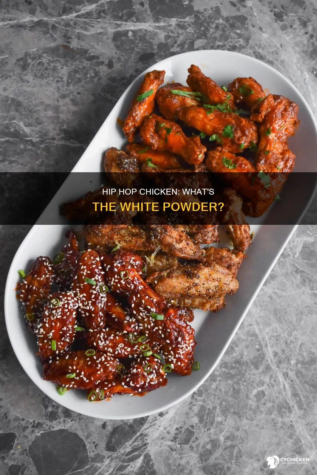 what is the white powder on hip hop chicken