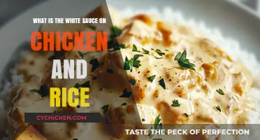 Discover the Creamy White Sauce on Chicken and Rice