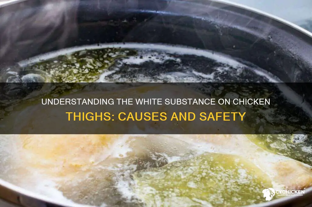 what is the white stuff on chicken thighs