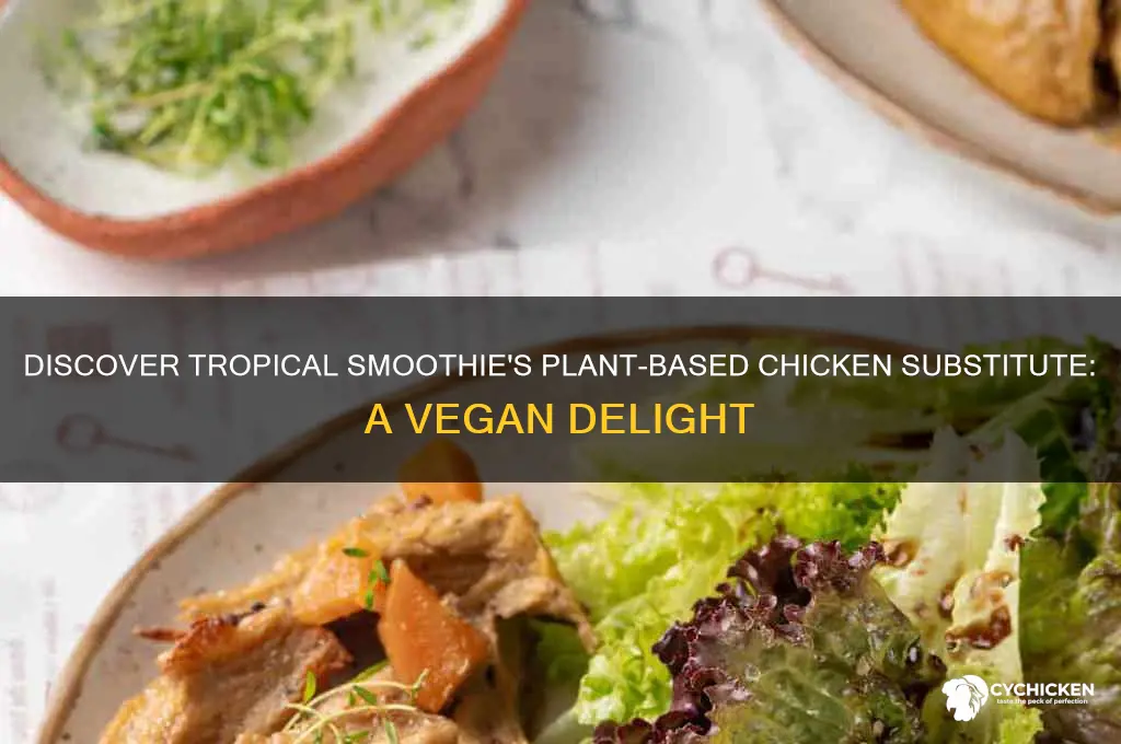 what is tropical smoothie plant based chicken substitute