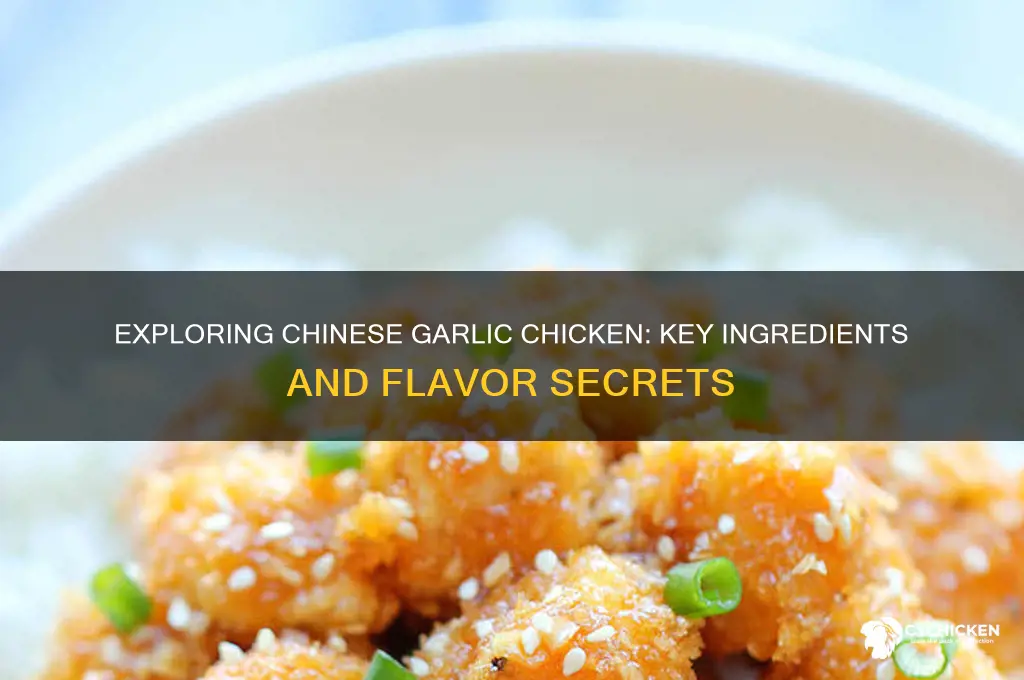 what is typically in garlic chicken at chinese