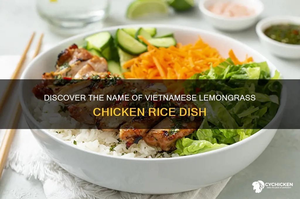 what is vietnamese lemongrass chicken rice called