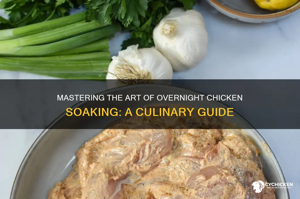 what is word for soaking chicken over night
