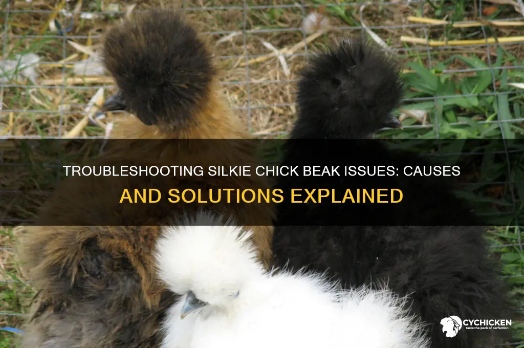 what is wrong with my silkie chicks beak