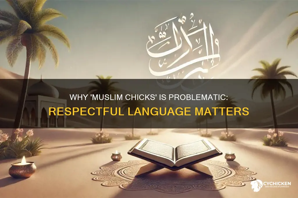 what is wrong with saying muslim chicks