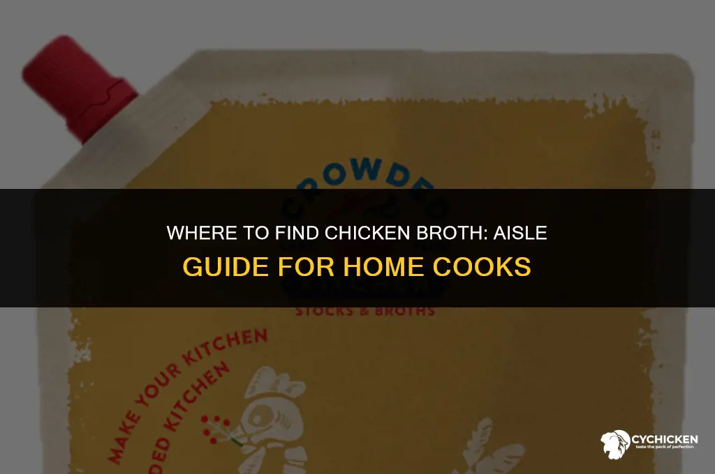 what isle is chicken broth in