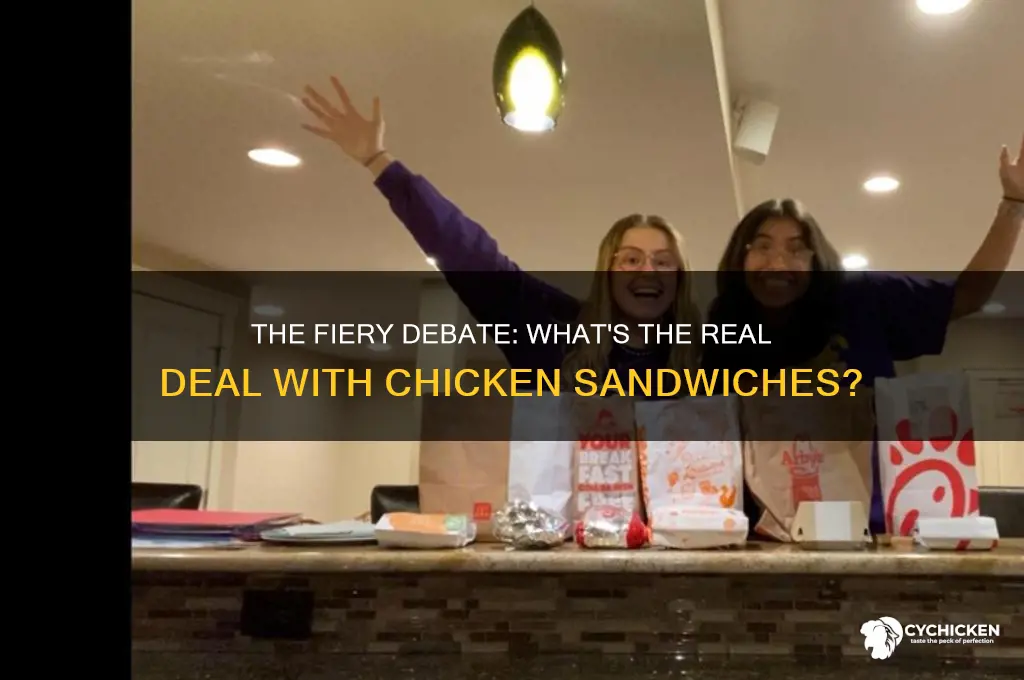what isthe argument about chicken sandwiches