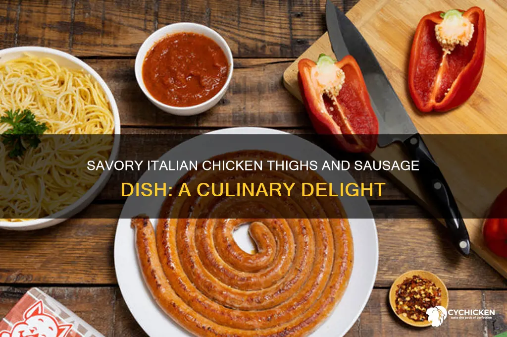 what italian dish has chicken thighs and sausage