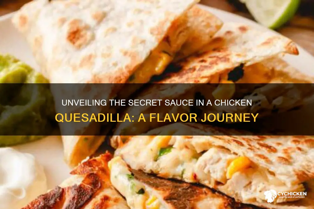 what kid of sauce is on a chicke n quesodia