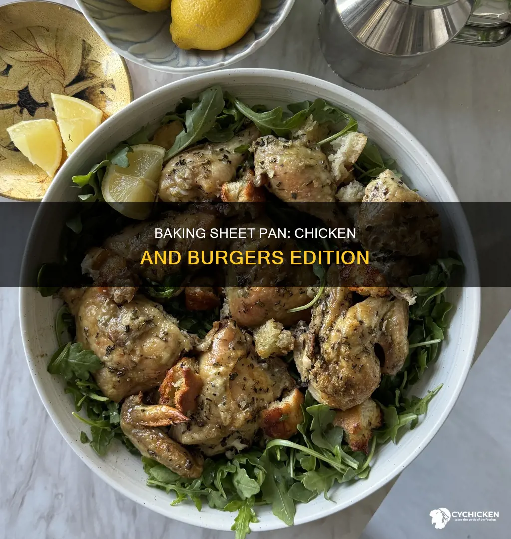what kind of baking sheet pan for chicken or burgers