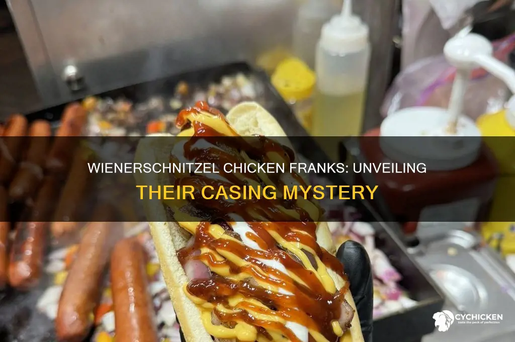 what kind of casing are wienerschnitzel chicken franksin