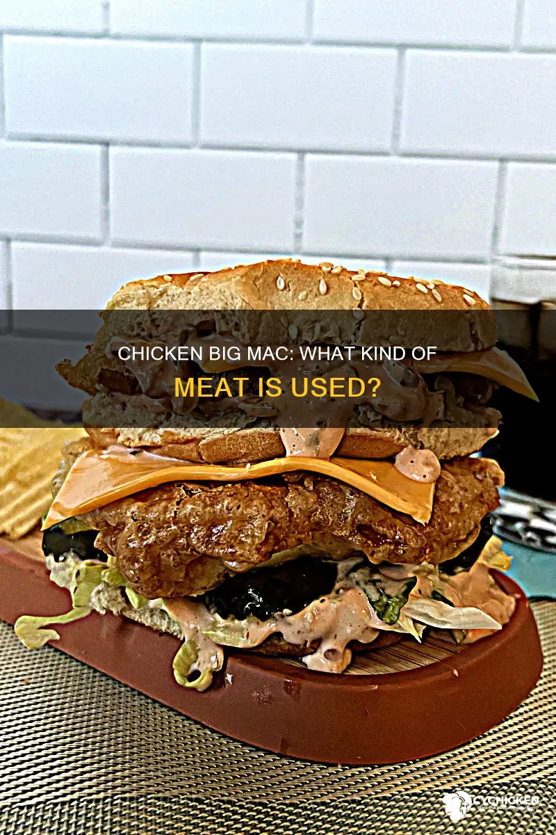 what kind of chicken is in the chicken big mac