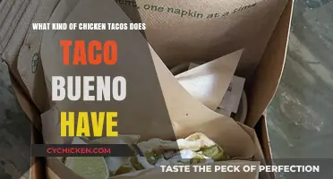 Chicken Taco Options at Taco Bueno