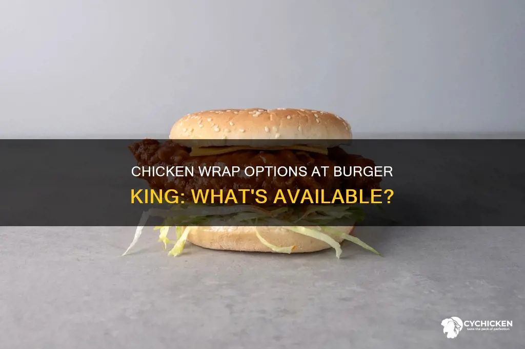 what kind of chicken wraps does burger king have