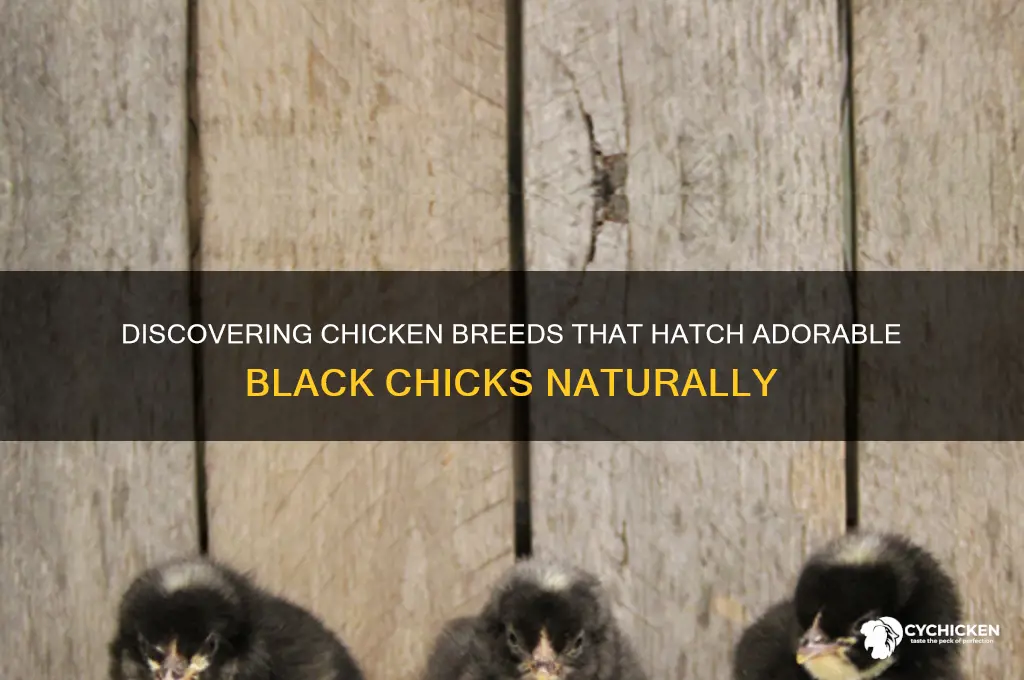 what kind of chickens have black chicks