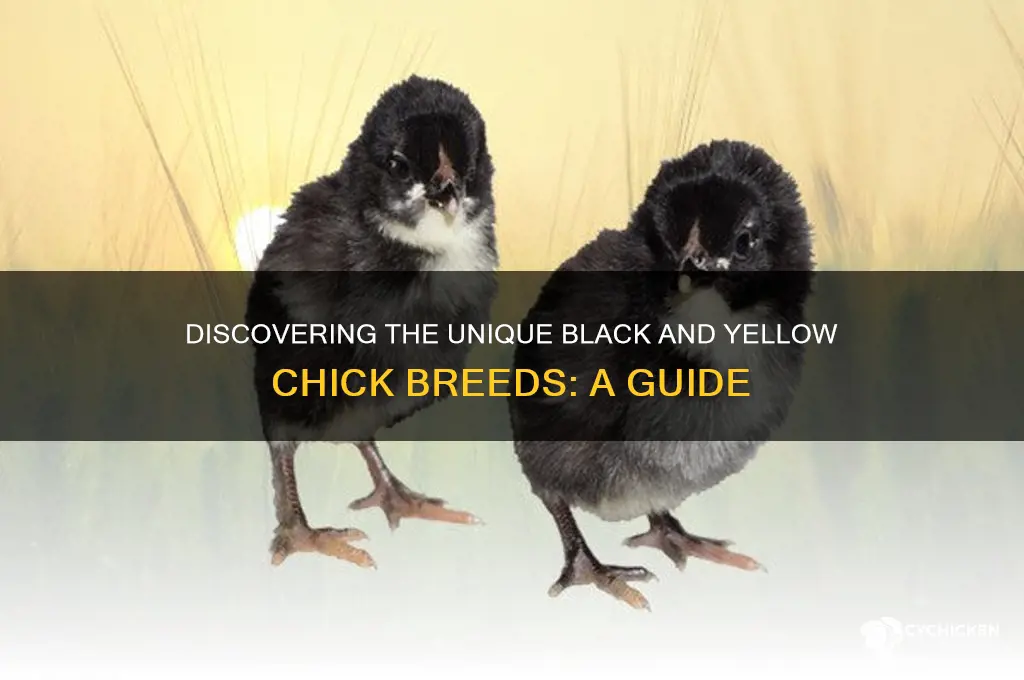 what kind of chicks are black and yellow