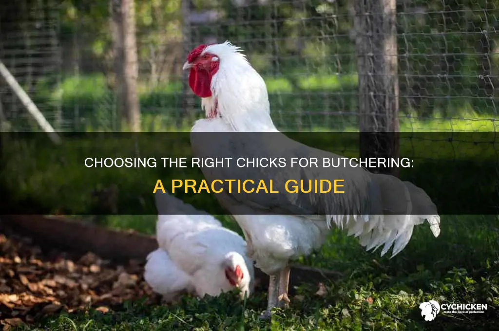 what kind of chicks are for butchering