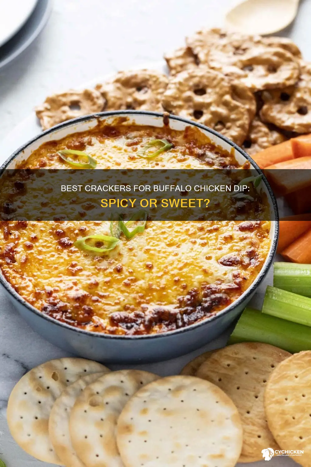 what kind of crackers go best with buffalo chicken dip