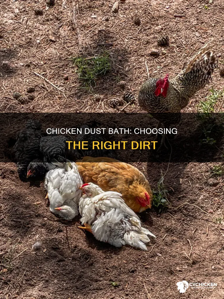 what kind of dirt you need for chicken dust bath