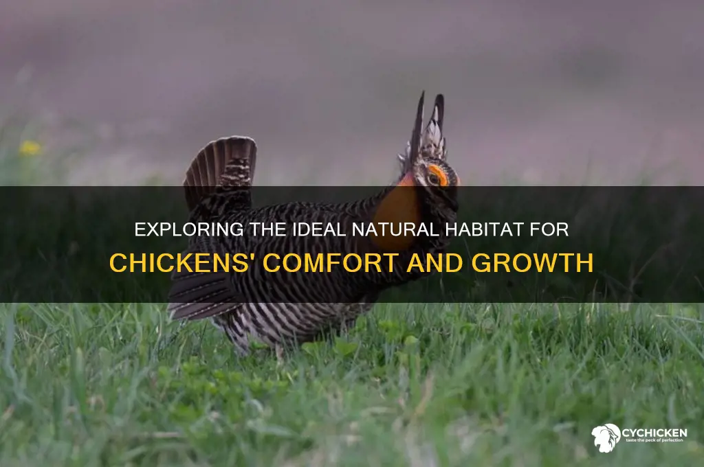 what kind of environment does the chicken live