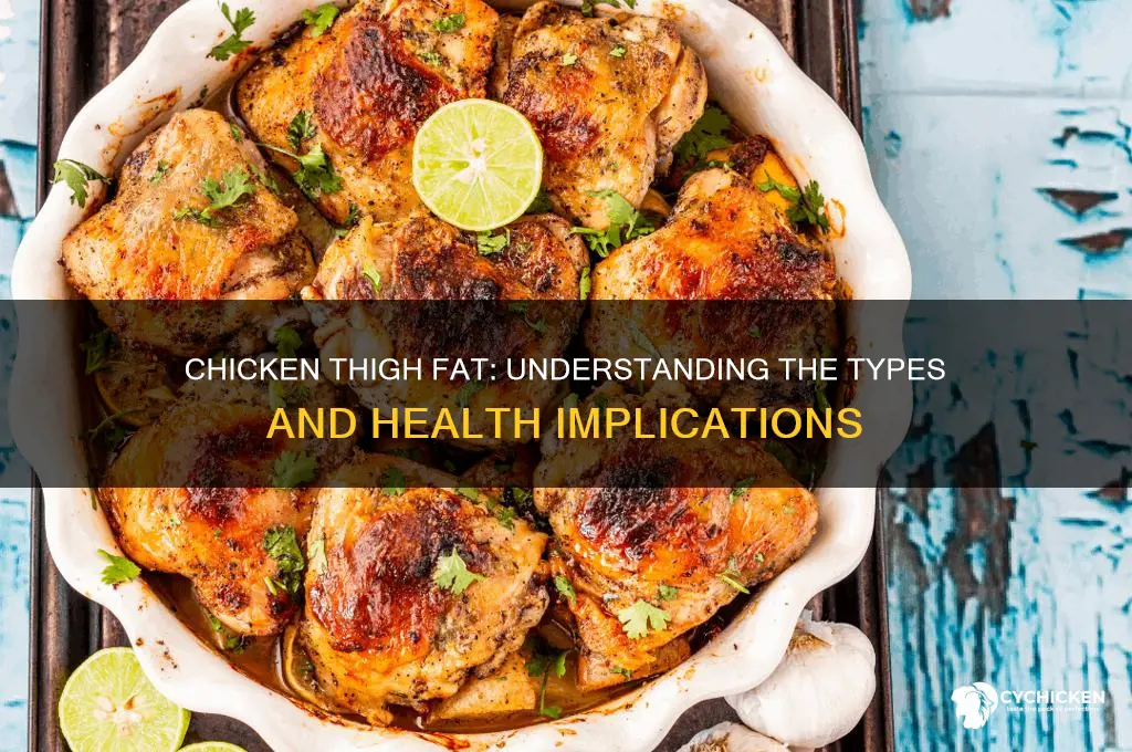 what kind of fat is in chicken thigh