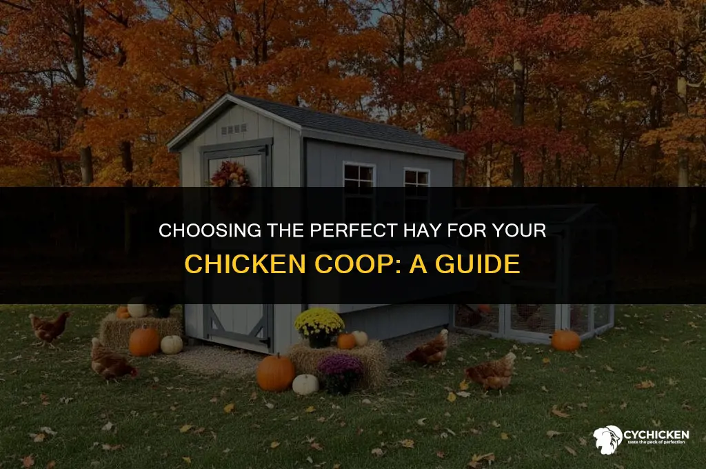 what kind of hay for chicken coop