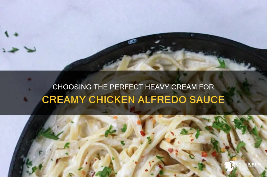 what kind of heavy cream for chicken alfredo