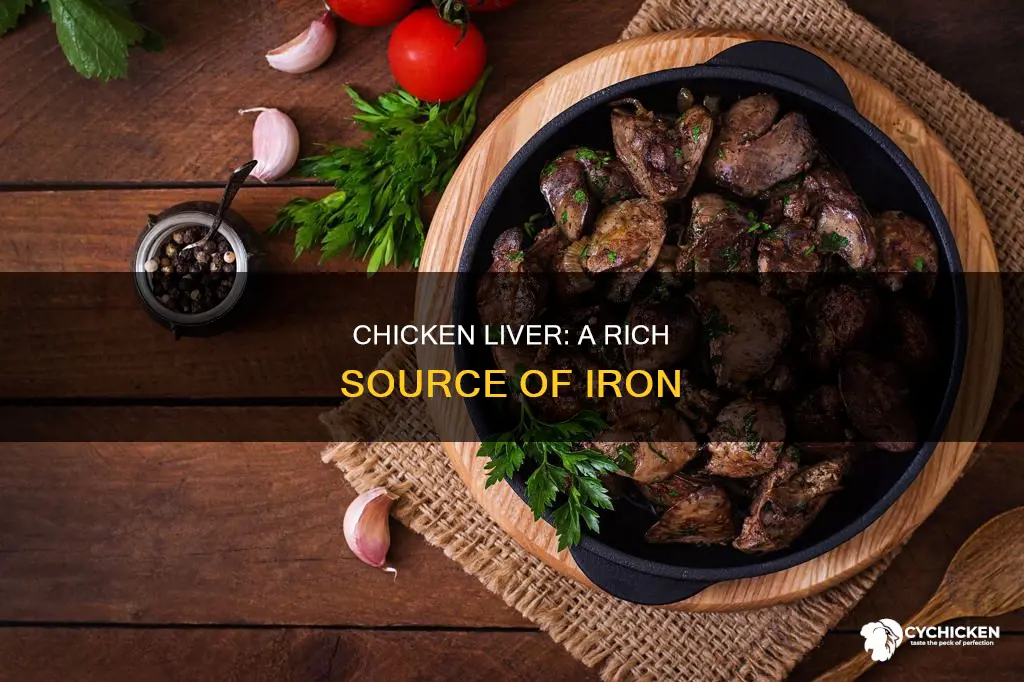 what kind of iron is present in chicken liver