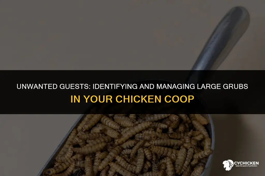 what kind of large grubs in chicken coop