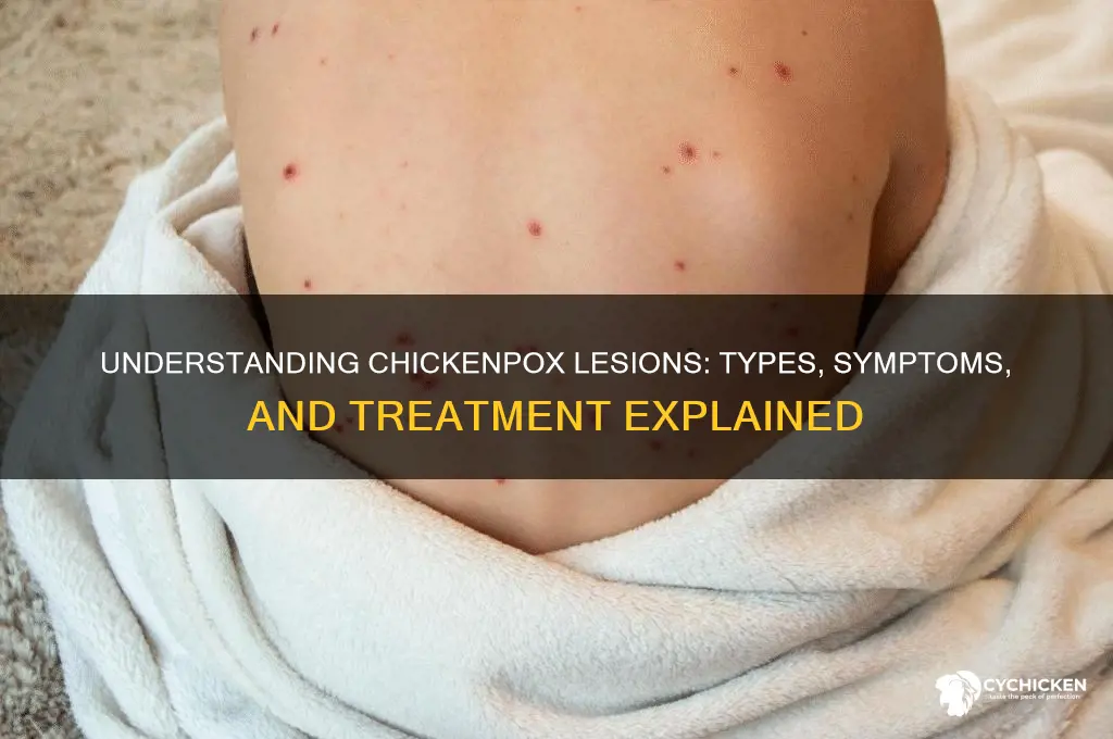 what kind of lesions are chicken poz