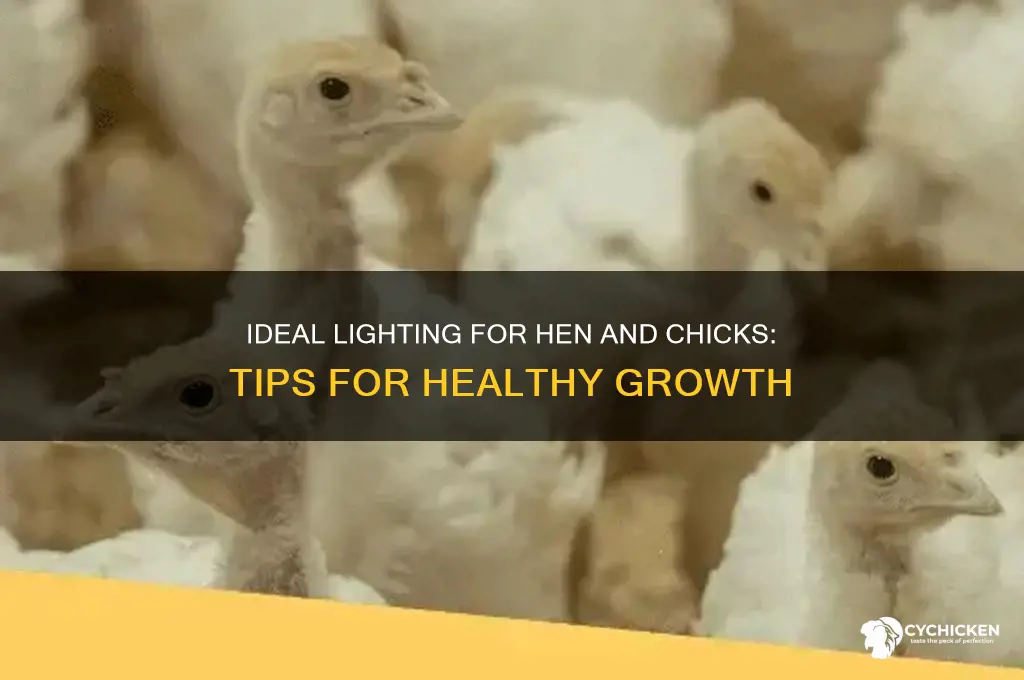 what kind of light do hen and chicks like