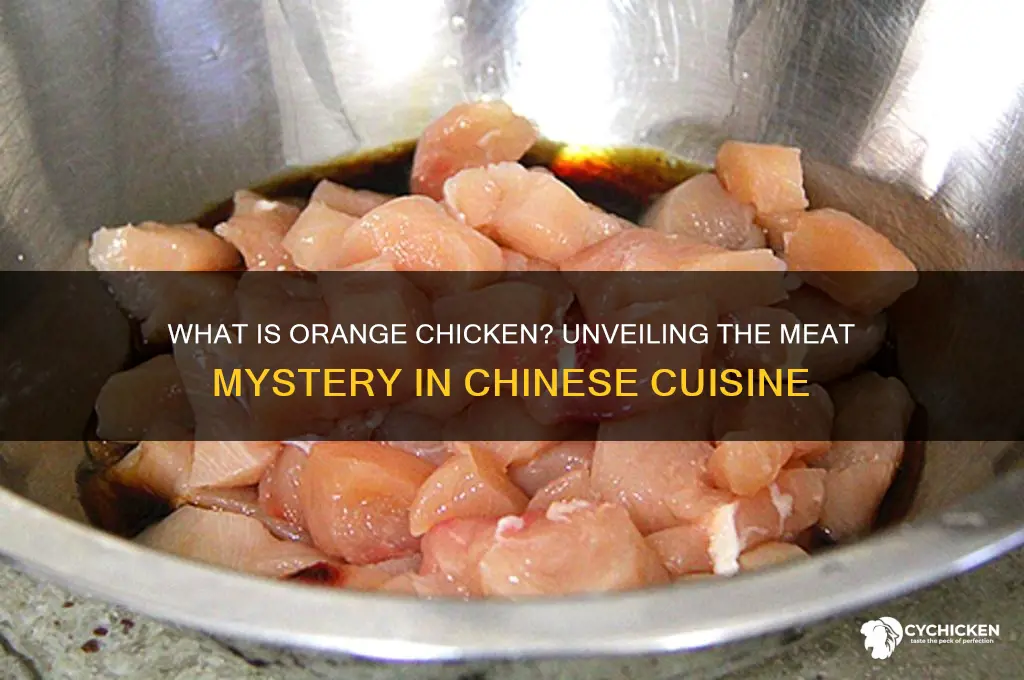 what kind of meat is orange chicken