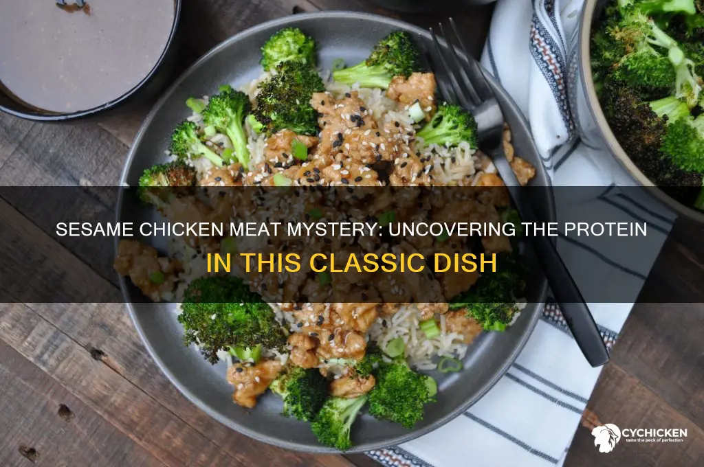 what kind of meat is sesame chicken