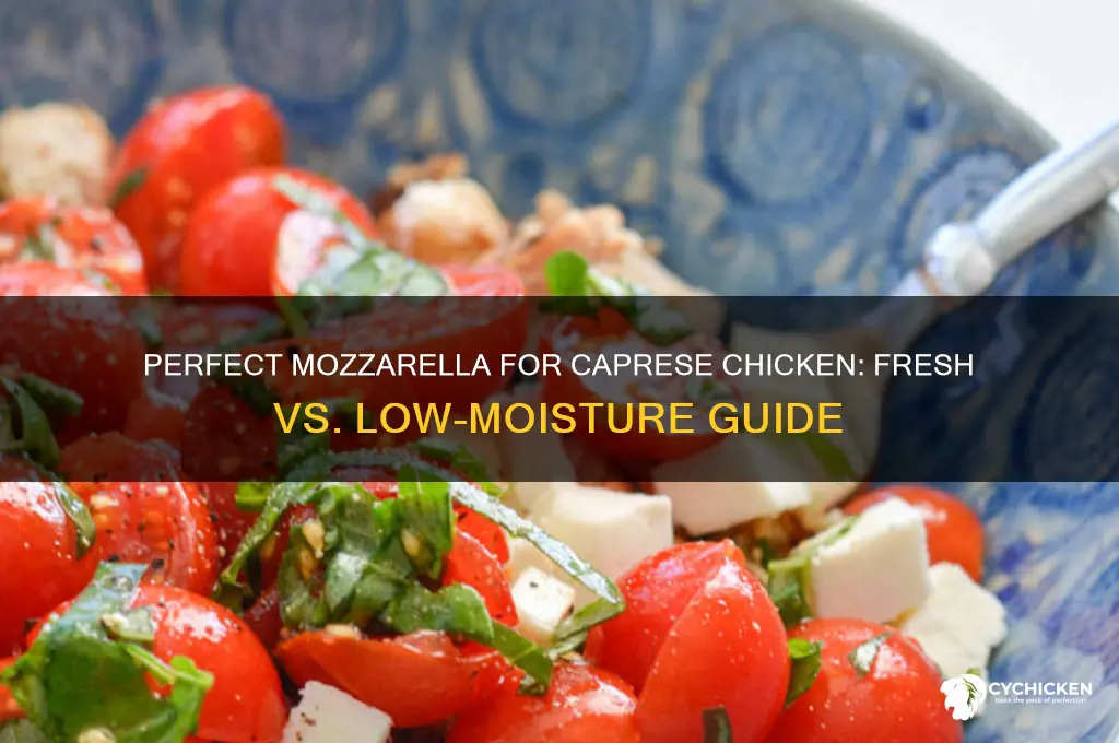 what kind of mozzarella for caprese chicken