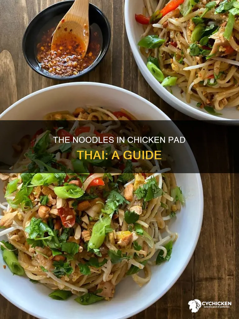 what kind of noodles are in chicken pad thai