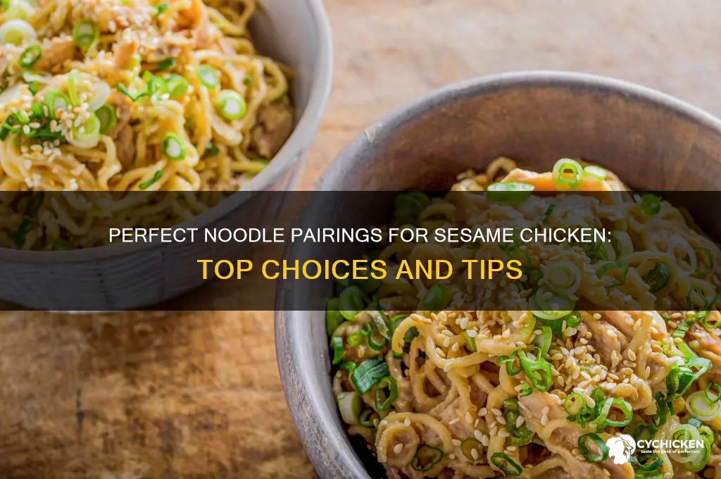 what kind of noodles for sesame chicken
