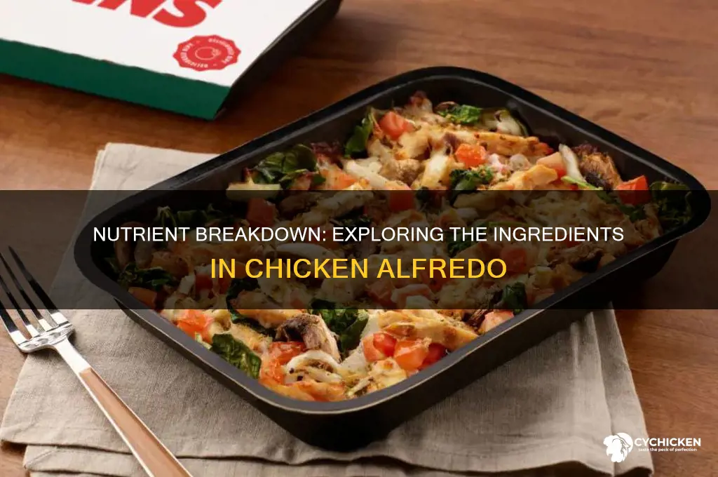 what kind of nutrients are in chicken alfredo