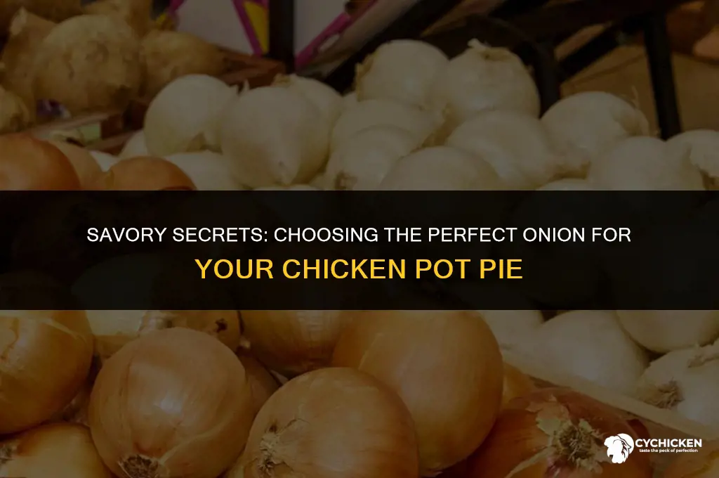 what kind of onion for chicken pot pie