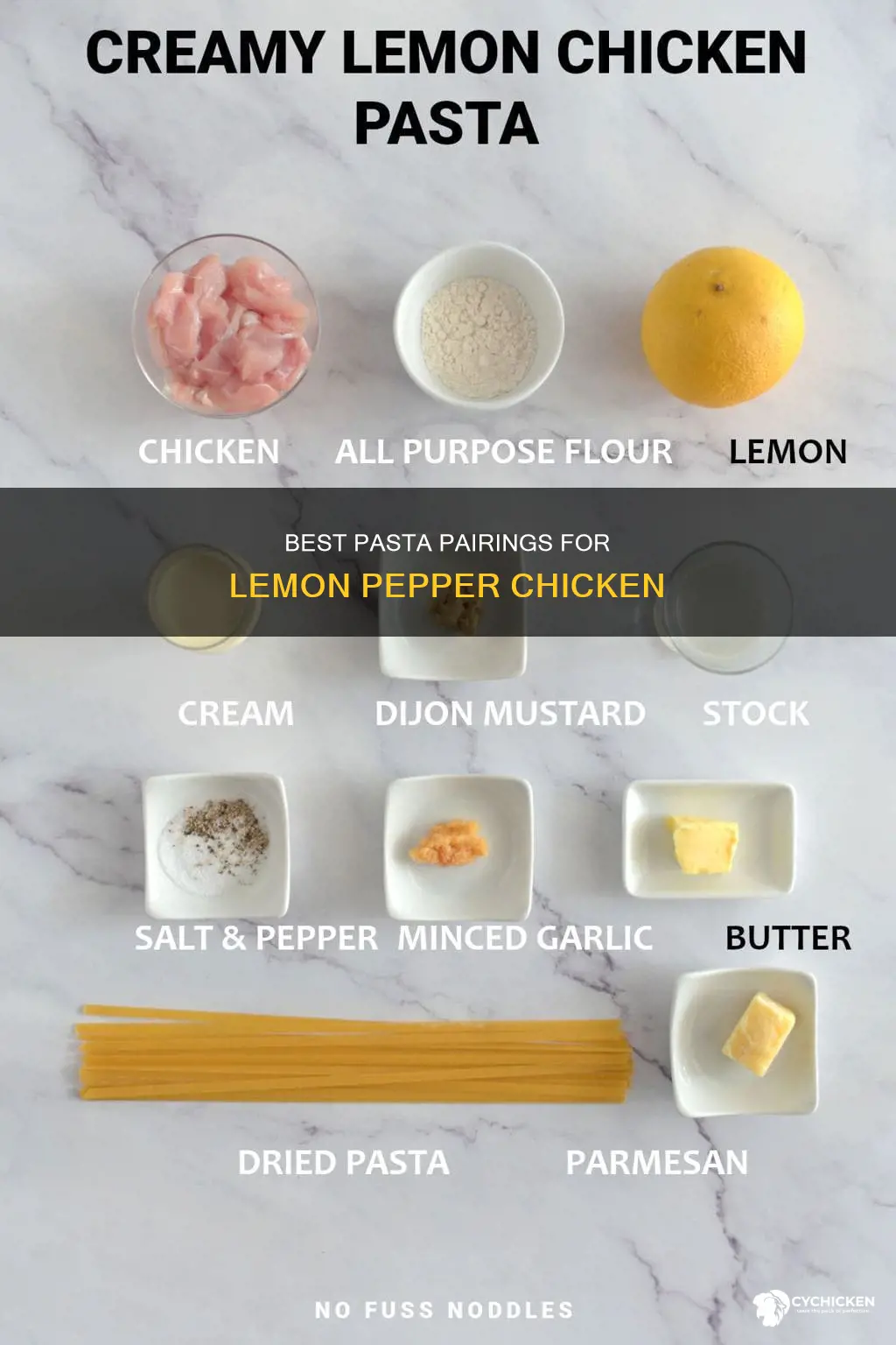 what kind of pasta goes best with lemon pepper chicken