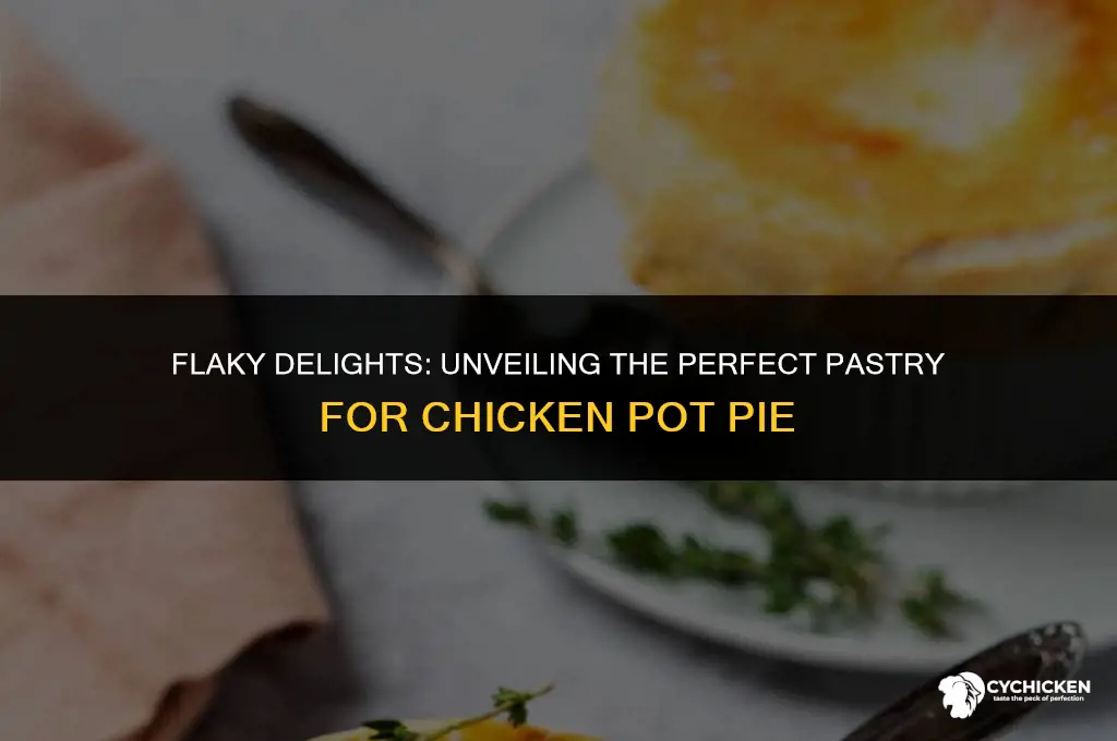 what kind of pastry is on a chicken pot pie