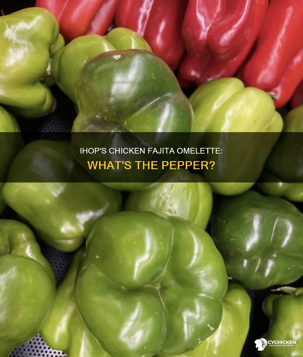 what kind of pepper comes with ihop chicken fajita omelate