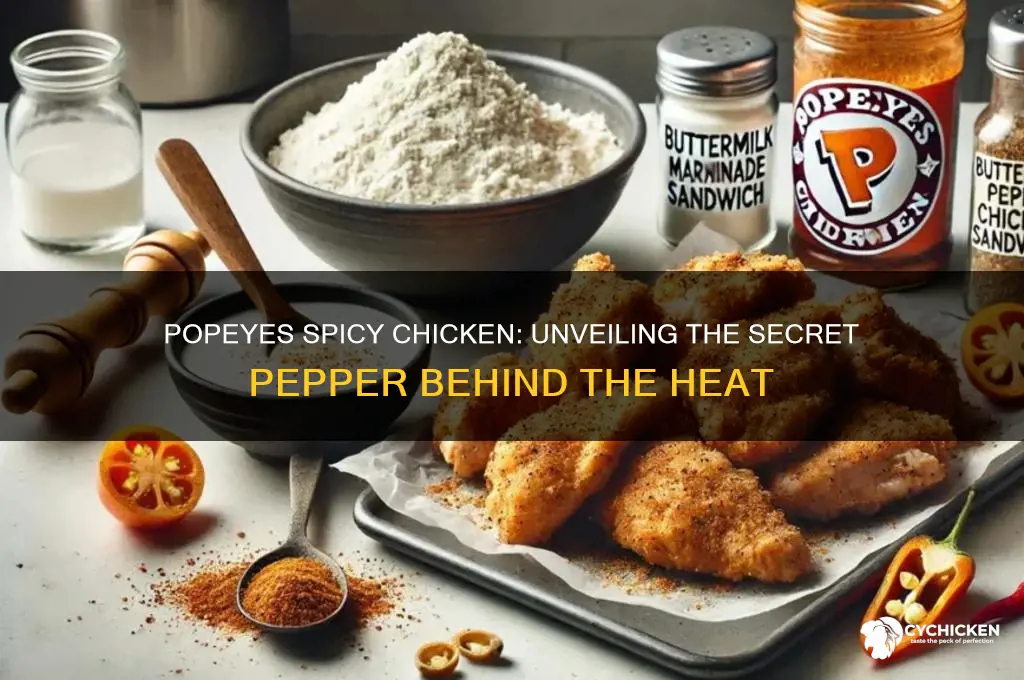 what kind of pepper in popeyes spicy chicken