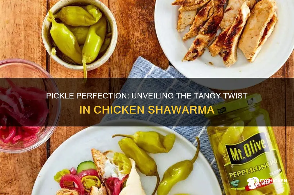 what kind of pickles are in chicken shawarma
