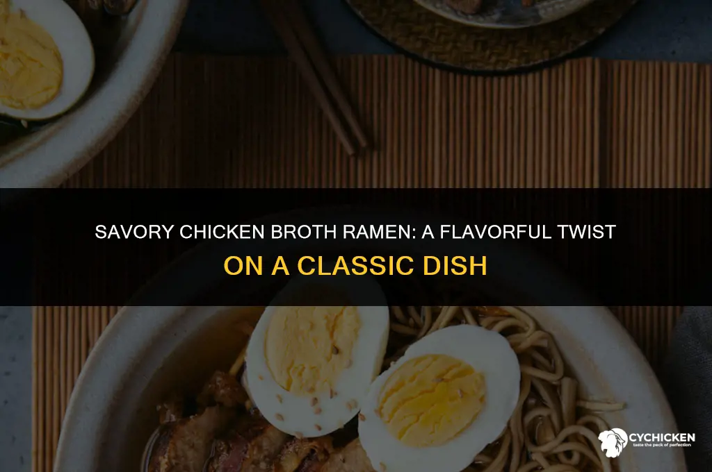 what kind of ramen to make with chicken broth