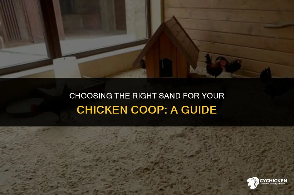 what kind of sand in chicken coop