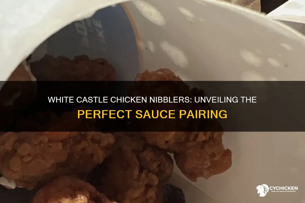 what kind of sauce comes with white castles chicken nibblers